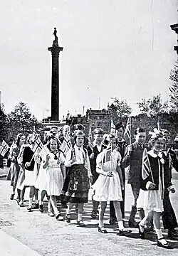 Oslavy v Londýně v roce 1942