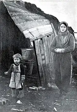 Matka s dětmi, Finnmark, 1944