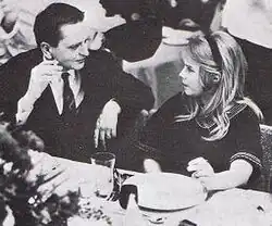 Olof Palme a Lena Nymanová na 5. ročníku předávání cen Zlatohlávek (říjen 1968)