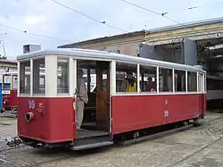 Olomoucký historický vlečný vůz ev. č. 99