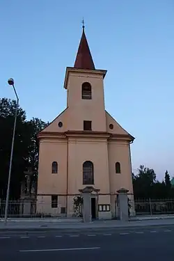 Pozdně barokní kostel sv. Filipa a Jakuba