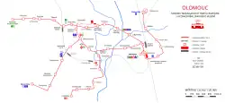 Tramvajová síť, Olomouc
