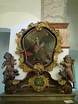 Oltář sv. Tekly – současný stav