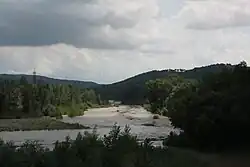 Řeka u vesnice Paganico