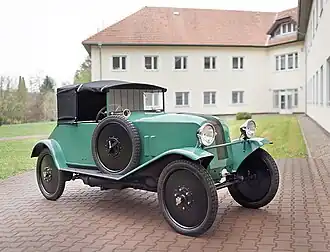 Replika automobilu OMEGA, zhotovená podle původní tovární dokumentace v dubnu 2015