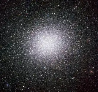 Kulová hvězdokupa Omega Centauri na snímku z přístroje WFI na observatoři La Silla. Autor: ESO.