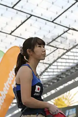 Aja Onoe na Světovém poháru 2015 v boulderingu, Mnichov