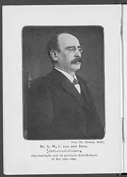 Naši delegáti (1913), L. W. C van den Berg