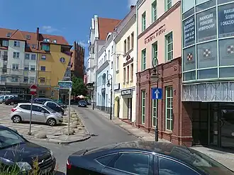Ulice Opłotki směrem k Novému trhoví, 2013