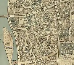 Výřez z mapy z roku 1938