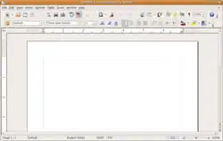 Okno OpenOffice.org Writer