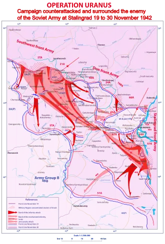 Mapa sovětského postupu