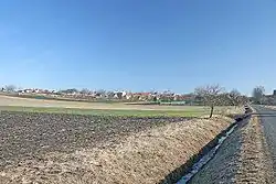 pohled na Opočnici ze silnice z Vrbice