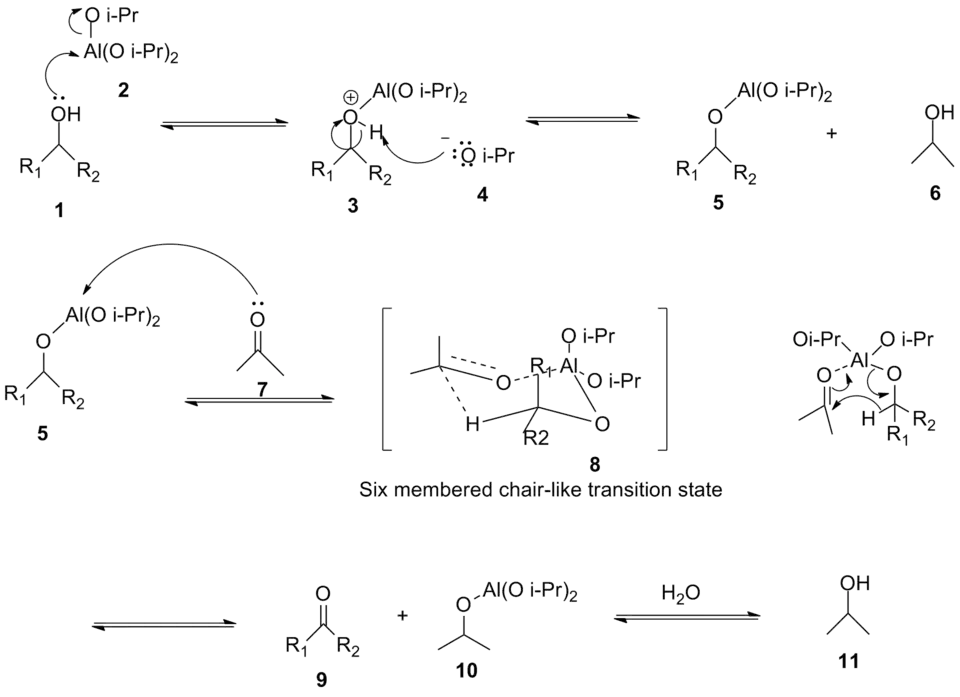 Mechanismus Oppenauerovy oxidace