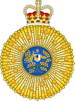 Insignie řádu ve třídě rytíře/dámy