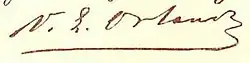 Vittorio Emanuele Orlando, podpis