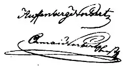 Norbert Ormai – podpis