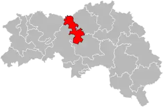 Kanton na mapě departementu Orne