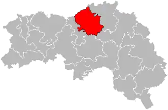 Kanton na mapě departementu Orne