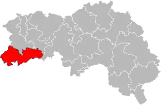 Kanton na mapě departementu Orne