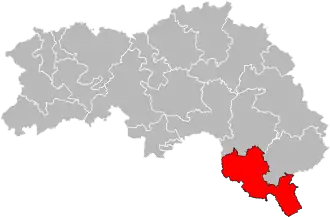 Kanton na mapě departementu Orne