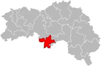 Kanton na mapě departementu Orne