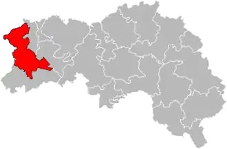 Kanton na mapě departementu Orne