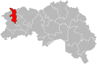 Kanton na mapě departementu Orne