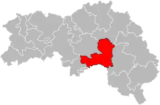 Kanton na mapě departementu Orne