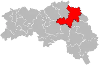 Kanton na mapě departementu Orne