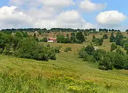 Roztroušené chalupy v Dlouhé Louce