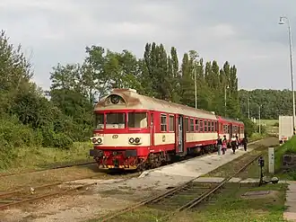 Osobní vlak ještě za pravidelného provozu