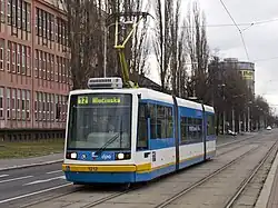 Ostravský vůz Škoda 03T na Mariánském náměstí