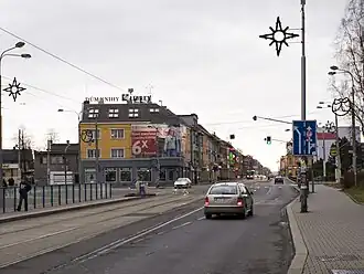 Silnice II/479 jako ulice 28. října v Ostravě-Mariánských horách