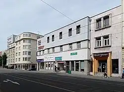 Budova bývalého Lidového domu v ulici Nádražní 46 v současnosti