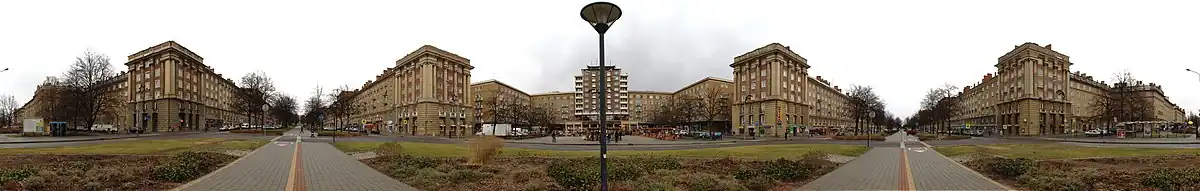 Monumentální výstavba představuje nejstarší (jihozápadní) část nové zástavby Poruby.