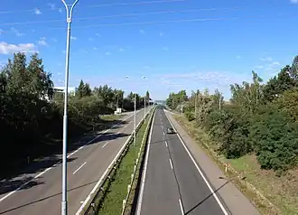 Olomoucká radiála u MÚK Slatina