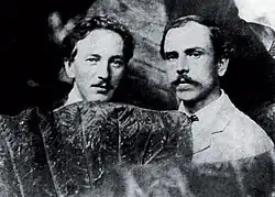 Otakar Nejedlý (1883-1957) a Jaroslav Hněvkovský (vpravo) kol.r. 1922