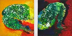 diptych Ležící dívka II (2008)