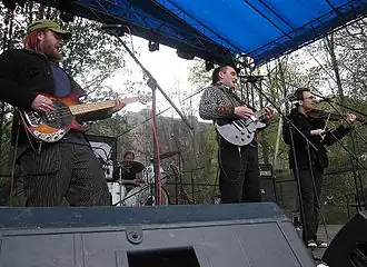 Otcovy děti, Plzeň 2006. Zleva: Rudolf Brančovský, Petr Vizina, Jarda Svoboda a Jakub Sejkora