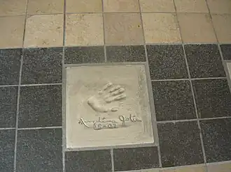 Otisk dlaně Angeliny Jolie