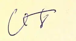 Oto Ševčík – podpis