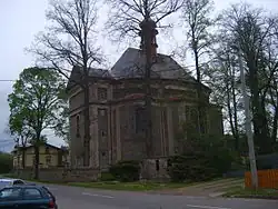 Otovice Saint Barbara church general.JPG