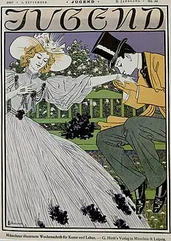 Obálka časopisu Jugend z roku 1897