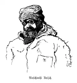 Ota Kříž na kresbě Julia Payera