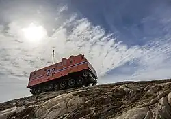 Charkovčanka poblíž Čungšanské antarktické stanice v roce 2014