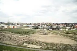 Pohled na Jahodnici z kopce nad bývalou vesnicí