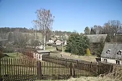 Pohled z horní části na spodní část Starého Jiříkova