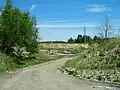Cesta v severní části pískovny