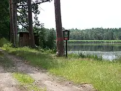 Rybník Pětinoha, od severního konce hráze